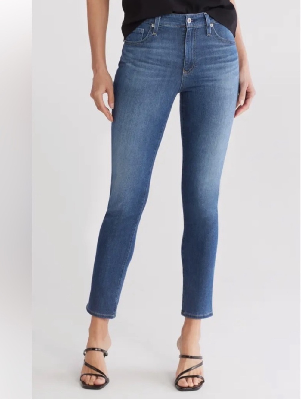 AG Mari Ankle Slim Straight Leg Jean Elysian Fields Denim Casual Women’s Size 27